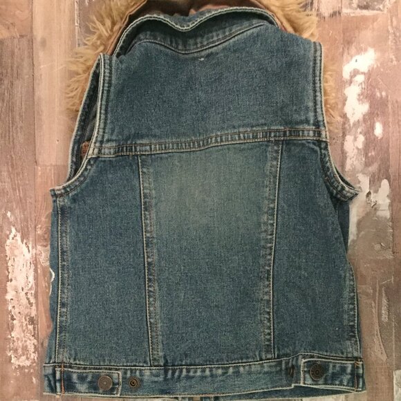 347-UR Powerful ❤️~Flower Power-Jean Vest - Picture 3 of 3